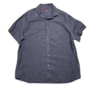 UNTUCKit Men's Cameron Linen Button Down Shirt XXL 100% Linen Wrinkle Resistant‎